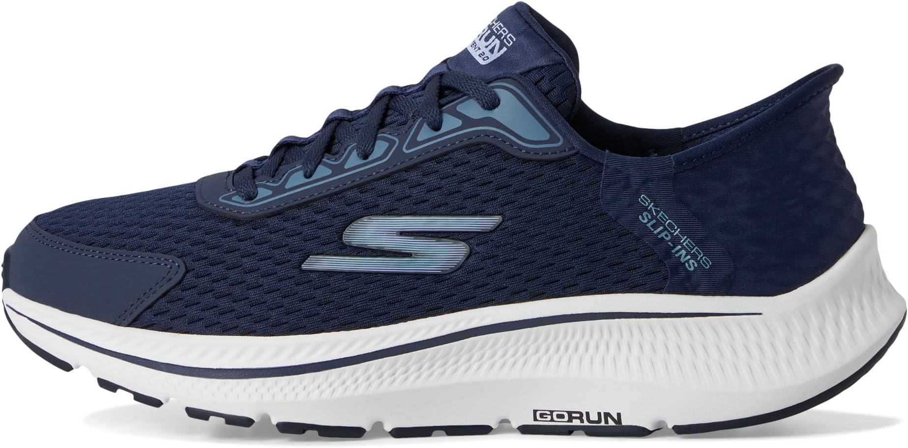 Кроссовки SKECHERS Go Run Consistent 2.0 Endure Hands Free Slip-Ins, цвет Navy/Blue — фото 4