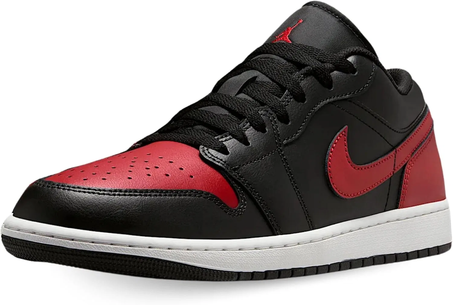 Мужские кроссовки Nike Air Jordan 1 Low, Black/Varsity Red-Summit White