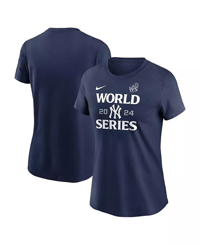 

Женская футболка Navy New York Yankees 2024 World Series Authentic Collection Nike