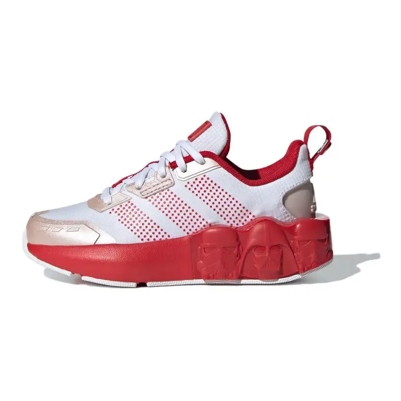 

Кроссовки adidas Runner Star Wars Cloud White Better Scarlet Sandy Pink Met. GS, белый/красный
