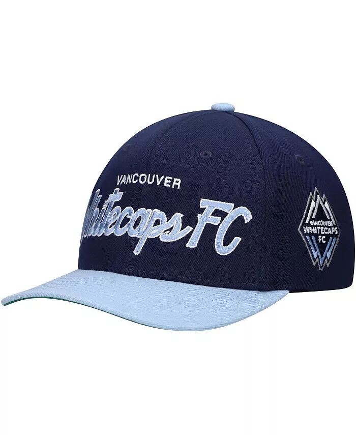 

Мужская бейсболка-кепка Deep Sea Blue Vancouver Whitecaps FC Team Script 2.0 Stretch Snapback Mitchell & Ness