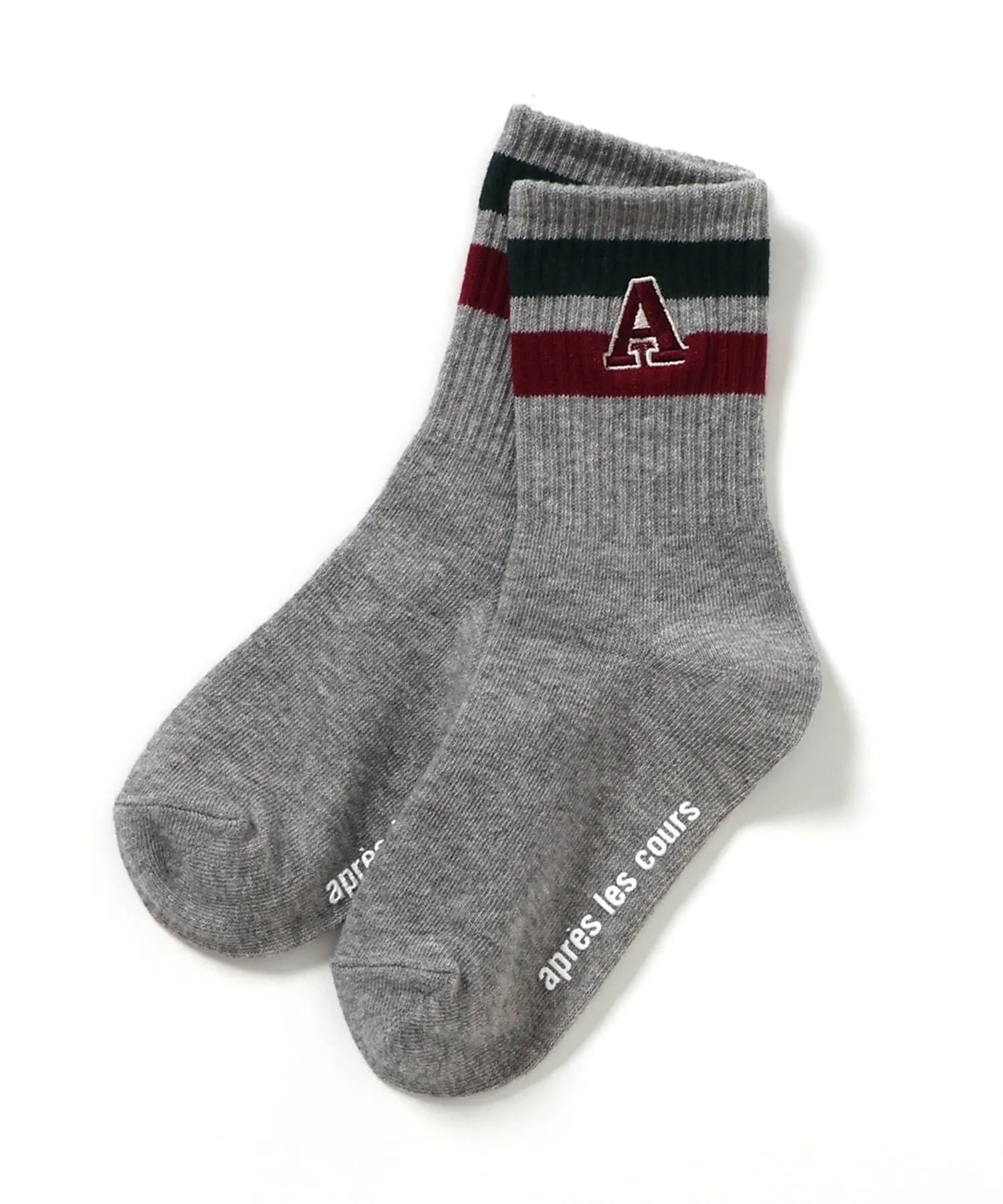 Носки с разными логотипами Apres les cours, Gray