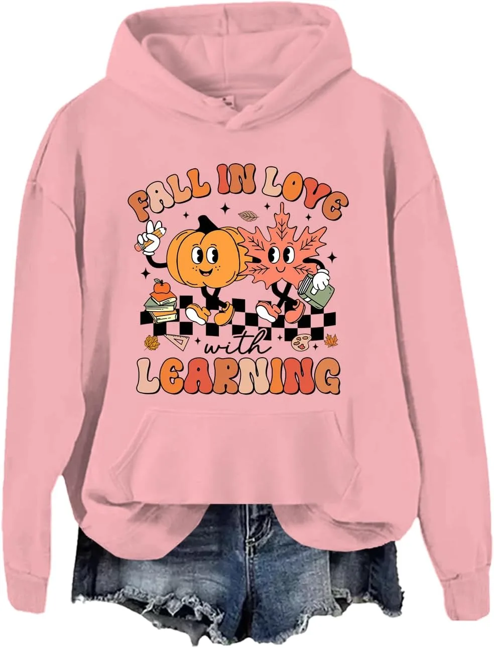 

Толстовка с капюшоном Fall in Love with Learning