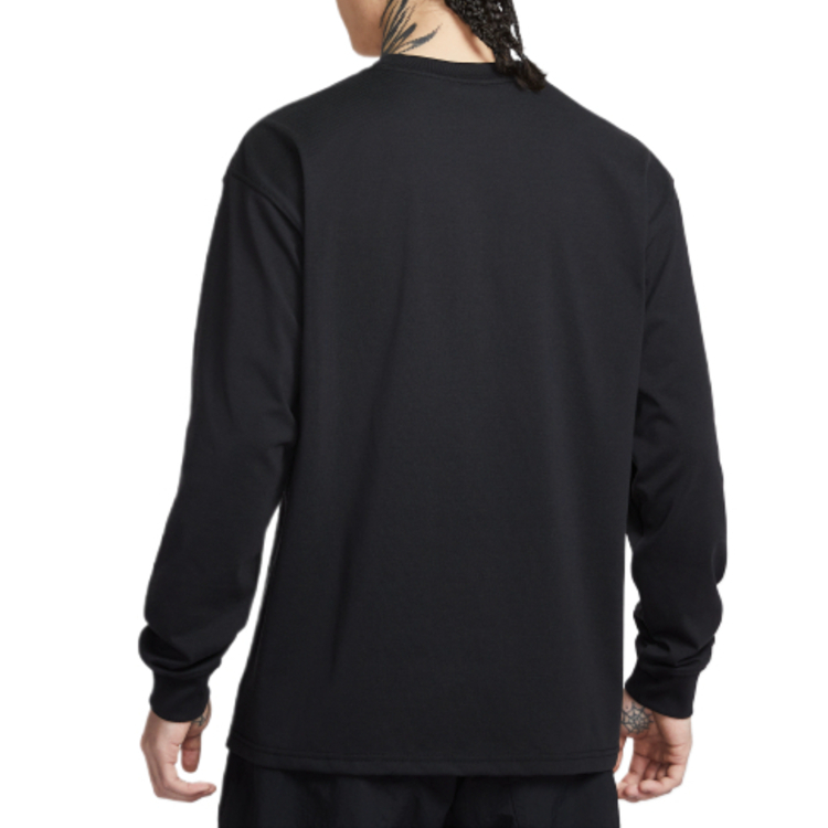 Nike Свитшот мужской черный с круглым вырезом Moderate Regular — фото 2