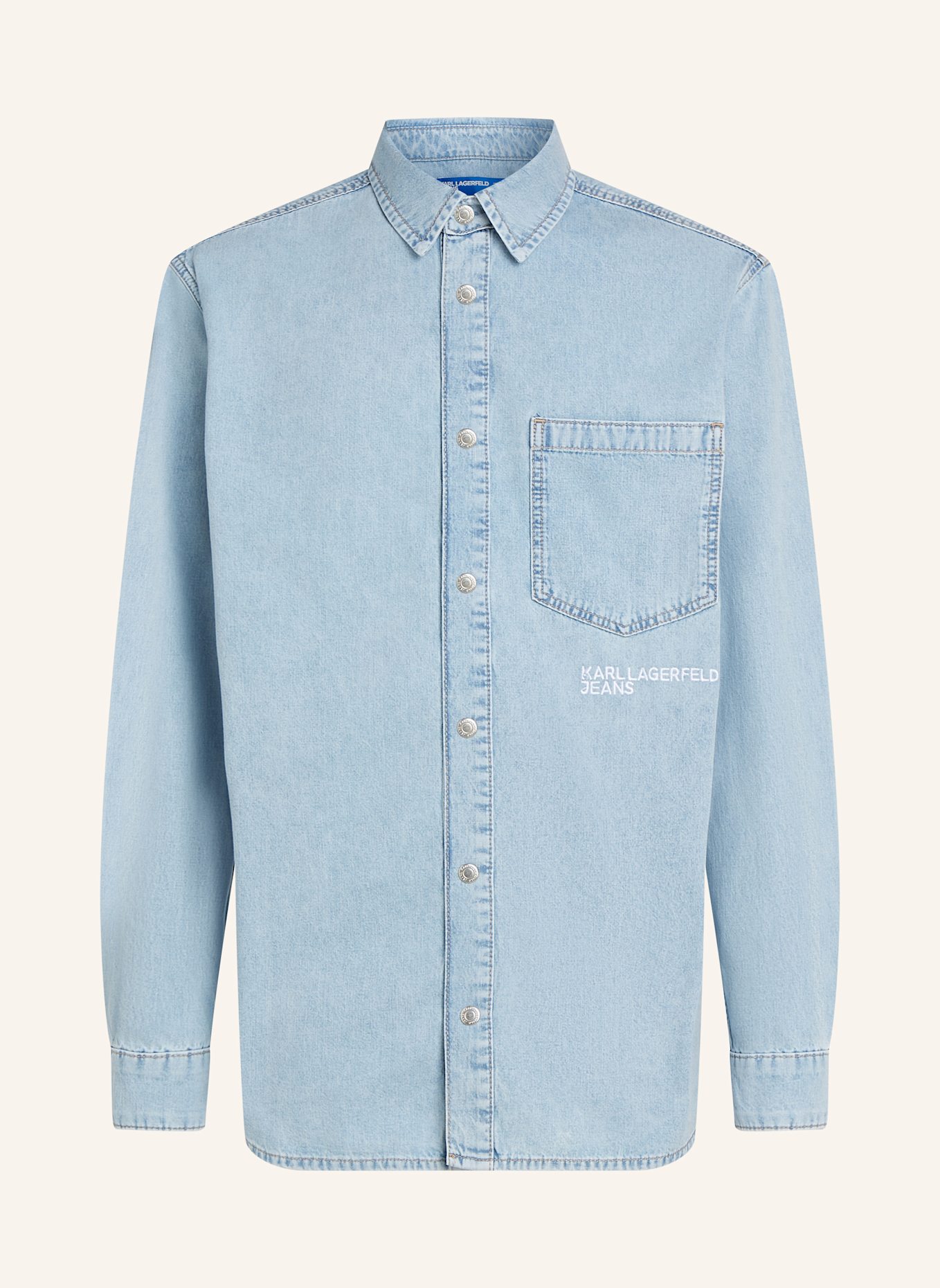 

Рубашка Karl Lagerfeld Jeans, голубой