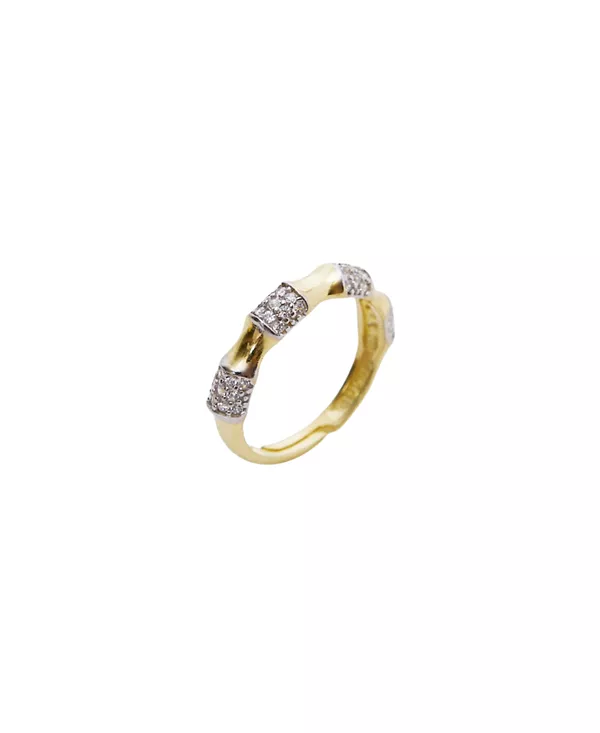 

Регулируемое кольцо из стерлингового серебра с костяным покрытием Spero London, gold