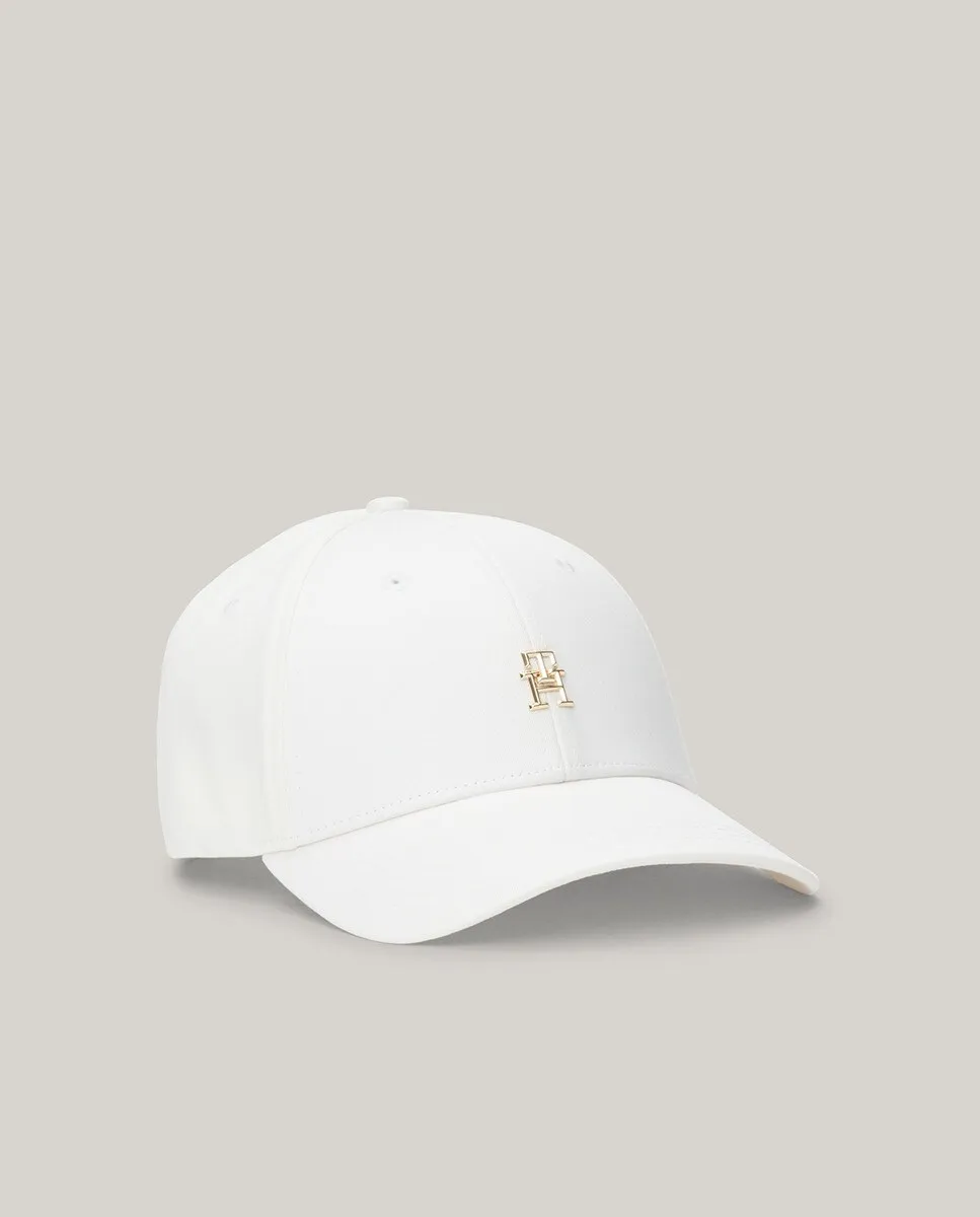 

Белая кепка с металлическим логотипом TH Tommy Hilfiger, белый