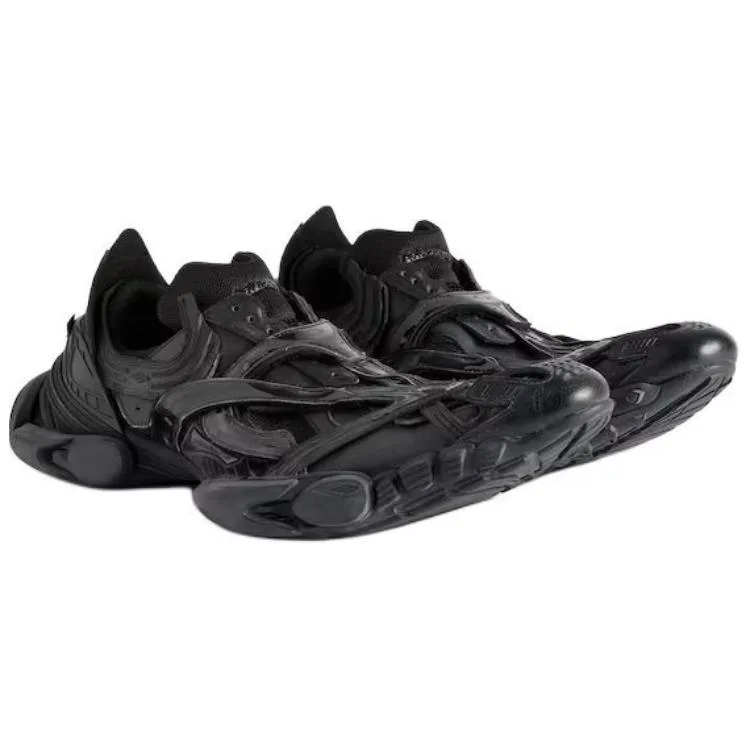 Balenciaga Мужские черные кеды low top — фото 4