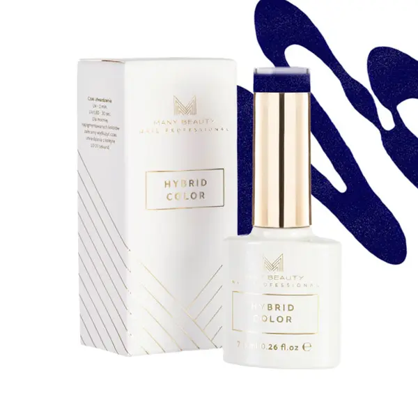 Гибридный лак для ногтей 705 звездная ночь, 7,5 мл Many Beauty Nail professional hybrid color uv, цвет 705 - starry night — фото 4