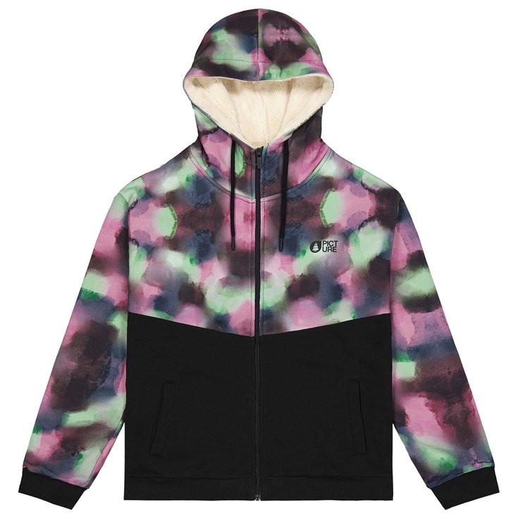 

Толстовка подвальная плюшевая на молнии, черная - s Picture