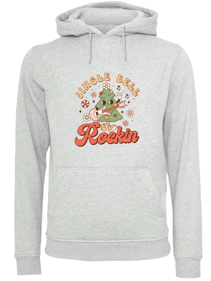 

Пуловер F4NT4STIC Hoodie Jingle Bell Rockin Christmas, пятнистый серый