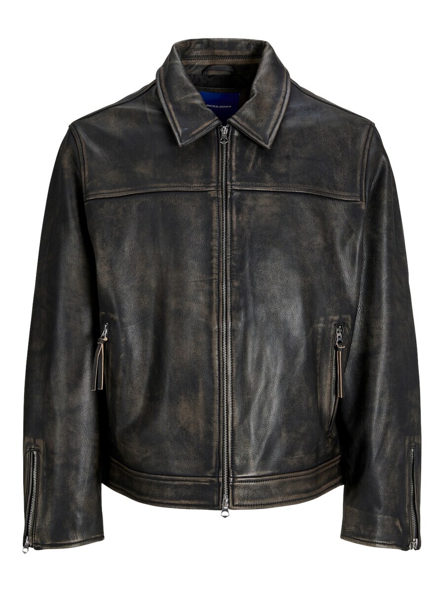 

Кожаная куртка JACK & JONES Between-Season Jacket JORAVONDALE, черный