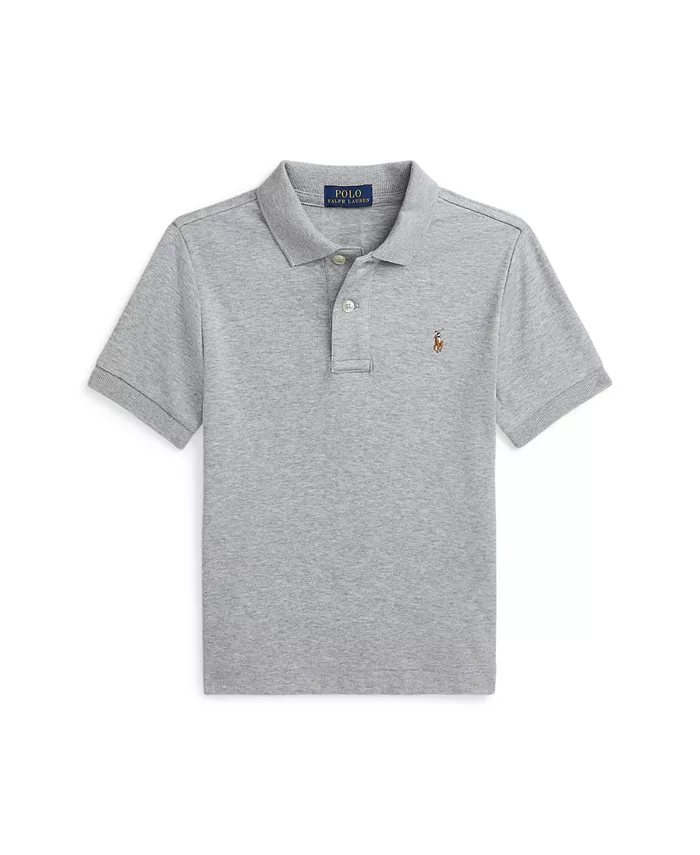 

Мягкая хлопковая поло для малышей и мальчиков Polo Ralph Lauren, белый