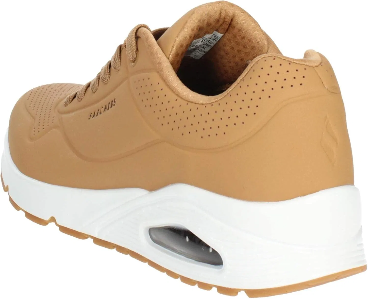Мужские кроссовки Skechers UNO Stand On Air, Tan Durabuck White Trim — фото 3