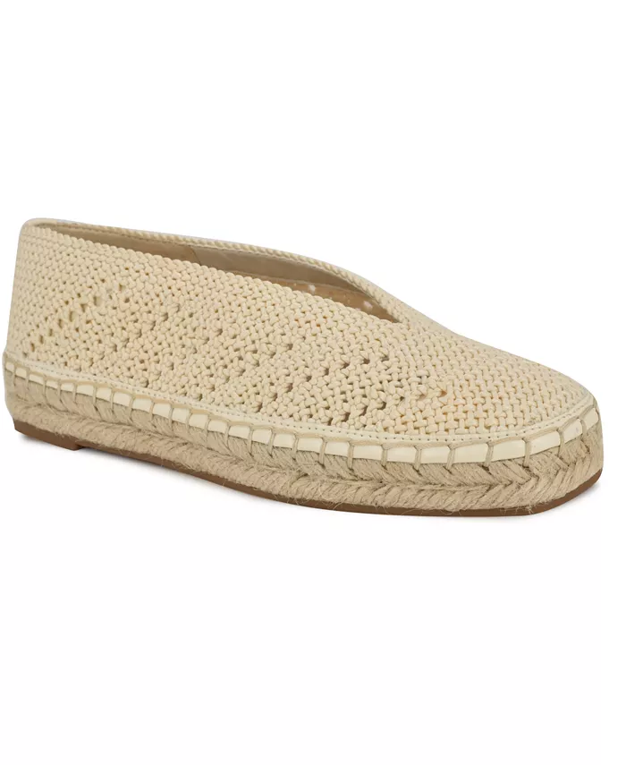 Женские эспадрильи Rorie Woven Slip-On на плоской подошве Nine West, слоновая кость/кремовый