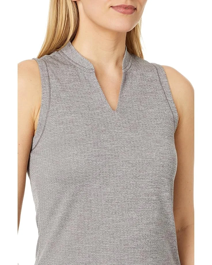 Поло Adidas Golf Ultimate365 Textured Sleeveless Polo, Charcoal — фото 3