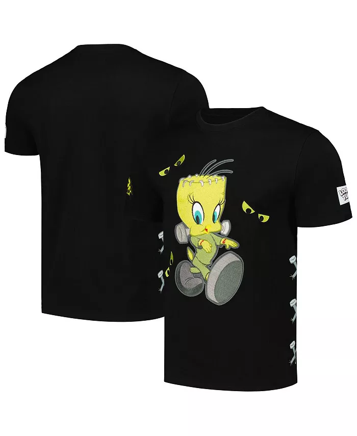 

Мужская и женская черная футболка Looney Tunes Franken Tweety Freeze Max