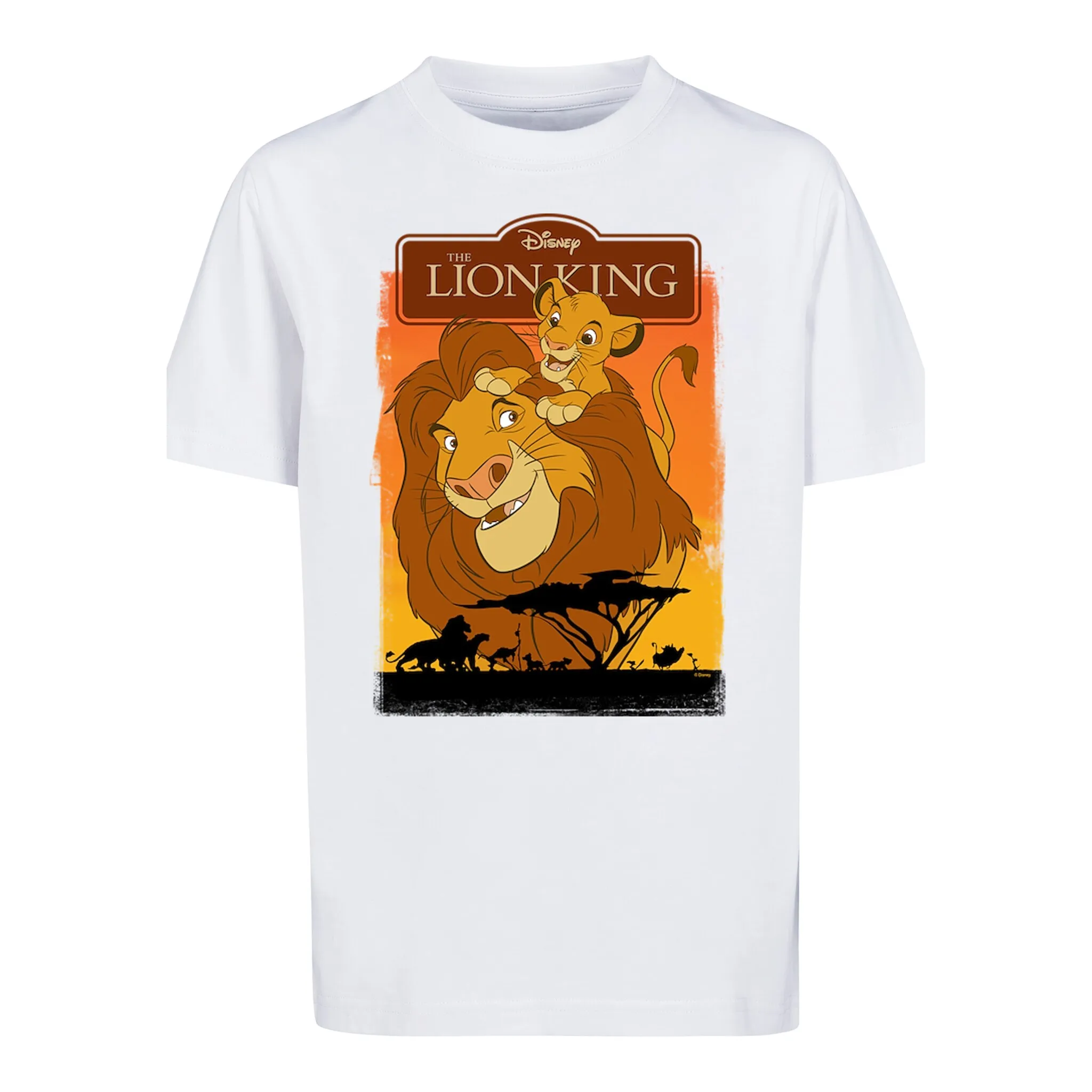 

Футболка F4NT4STIC «Disney King Lion Simba and Mufasa», унисекс для детей, товары премиум-класса, для мальчиков, для девочек, с принтом, белый