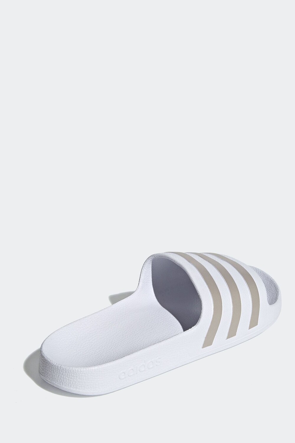 Шлепанцы Adilette цвета морской волны Adidas, белый — фото 3