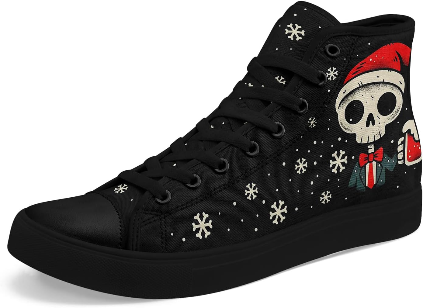 

Унисекс кроссовки на высокой подошве AWSOLE с рождественским принтом: Санта, череп, снеговик, легкие повседневные обувь для мужчин и женщин, белый/черный/красный/синий/серый