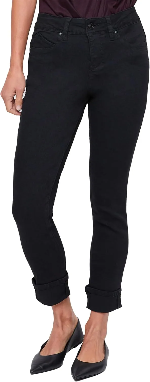 

Royalty for Me Women's Sustainable Wannabettabutt Mega Cuff Ankle Jeans