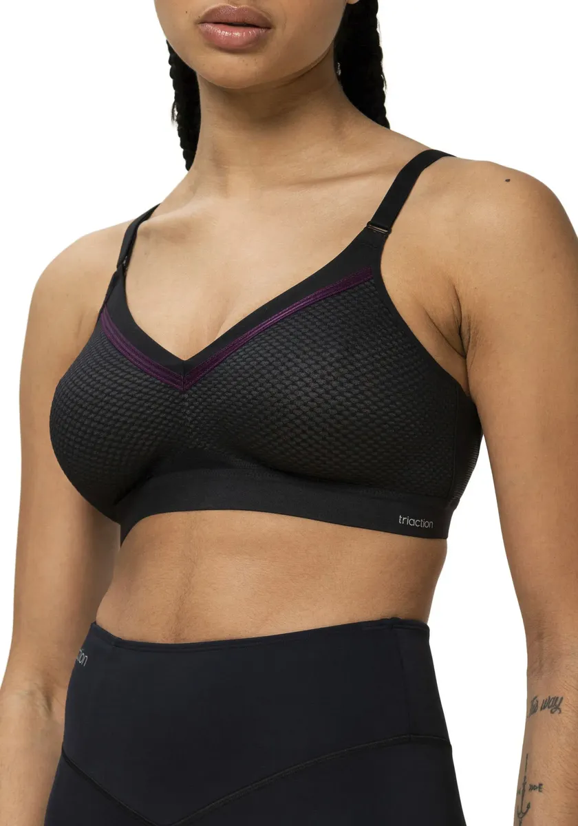 

Спортивный бюстгальтер Triaction by Triumph "Triaction Free Motion N EX", чашка B-F, без косточек, для больших нагрузок, базовое нижнее белье, розовый