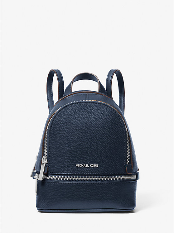 

Рюкзак Rhea очень маленького размера из шагреневой кожи Michael Kors, синий