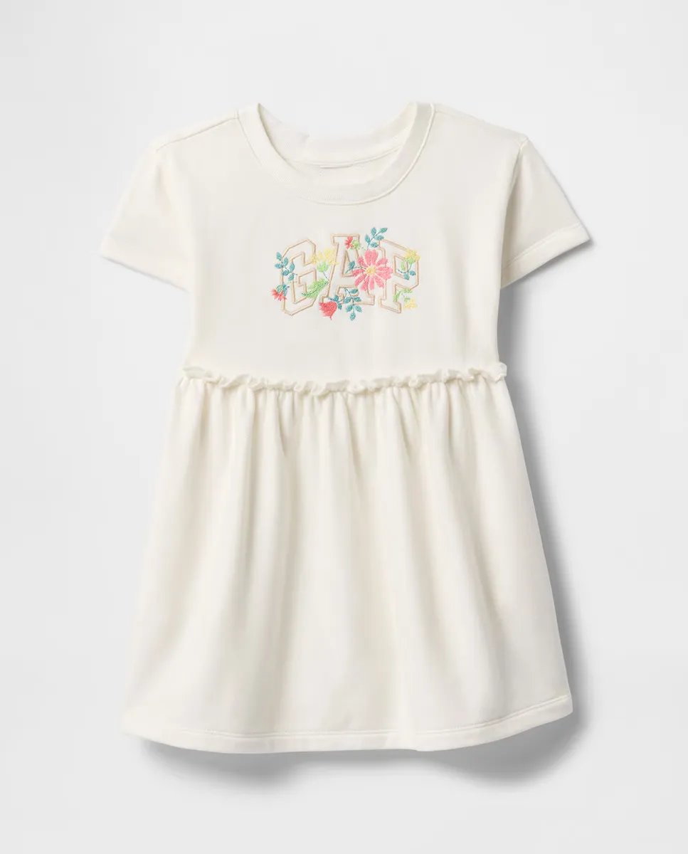 

Платье с коротким рукавом для малышей Gap, белый