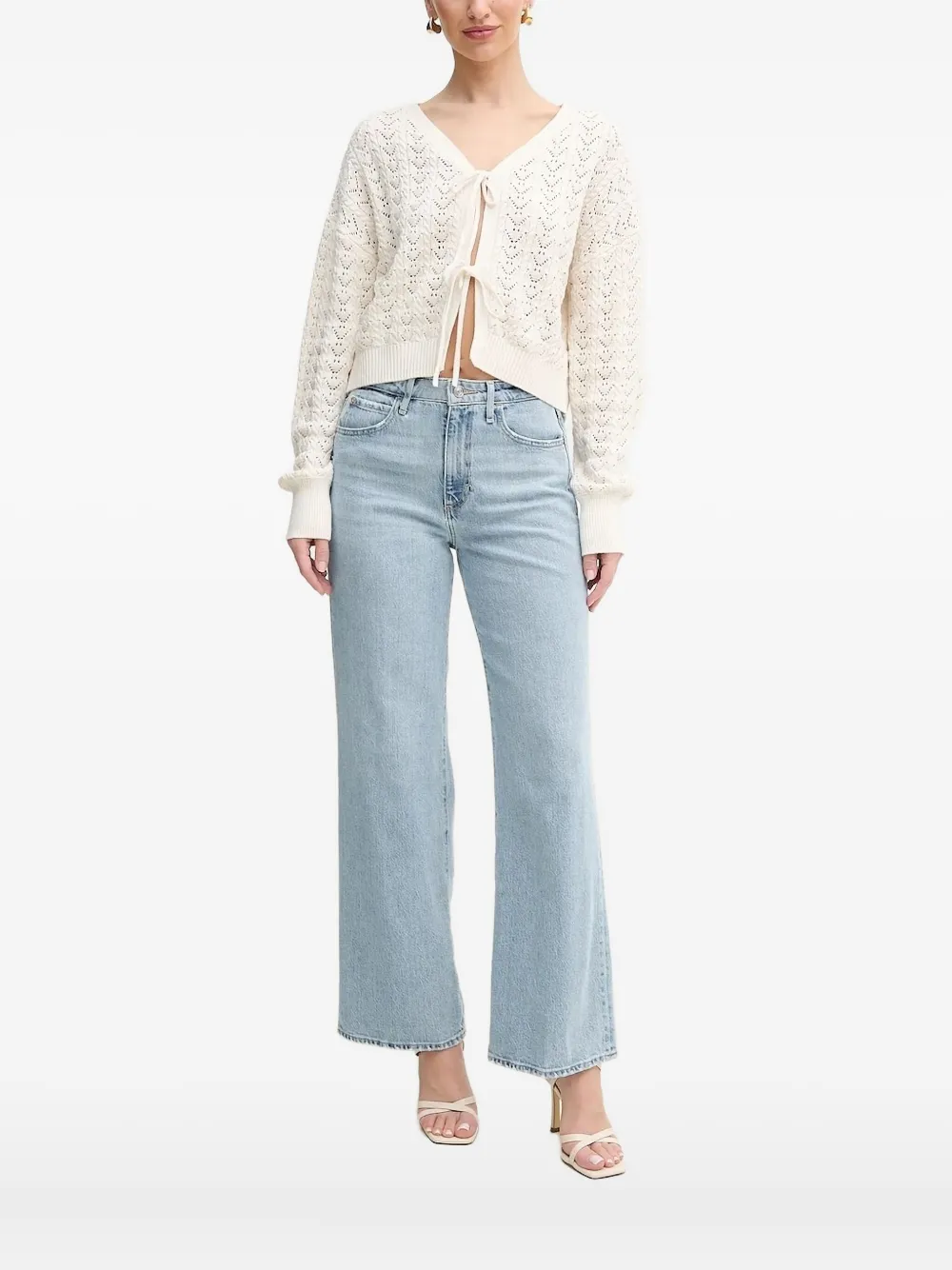 

Кардиган с завязками Guess Usa, нейтральный