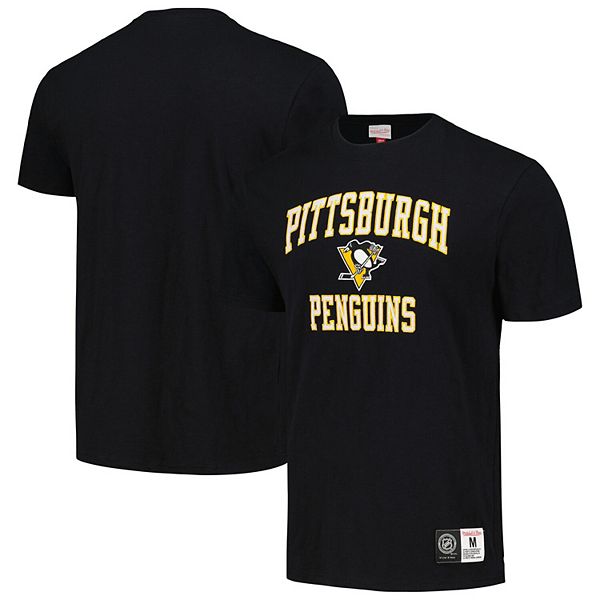 

Мужская черная футболка Pittsburgh Penguins Legendary Slub Mitchell & Ness