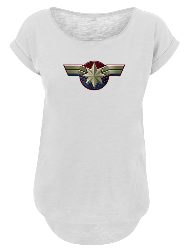 

Футболка Marvel Captain Marvel Chest Emblem белого цвета F4NT4STIC, Белый, Футболка Marvel Captain Marvel Chest Emblem белого цвета F4NT4STIC