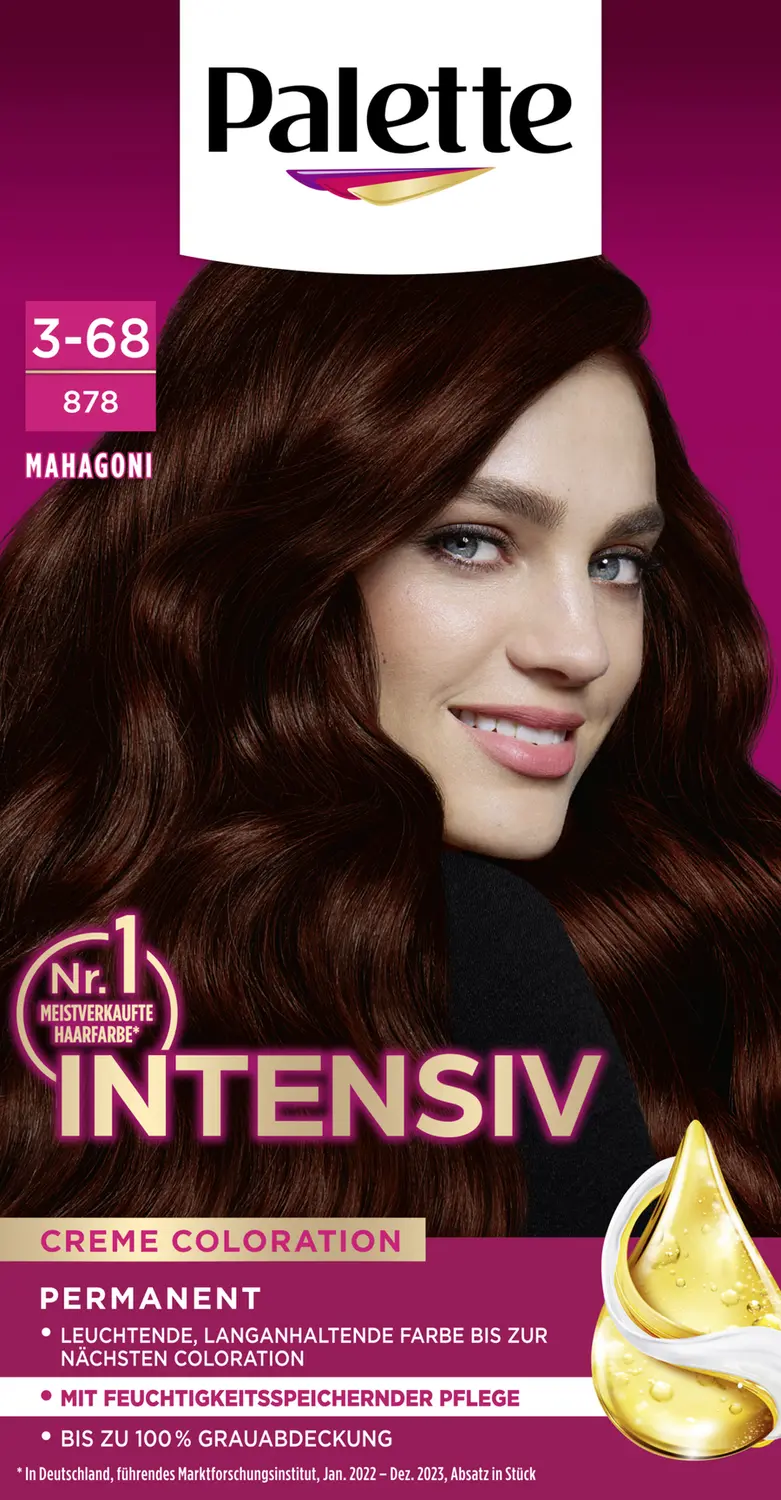 

Краска для волос Poly Palette Intensiv Creme Coloration 3-68878 Mahagoni