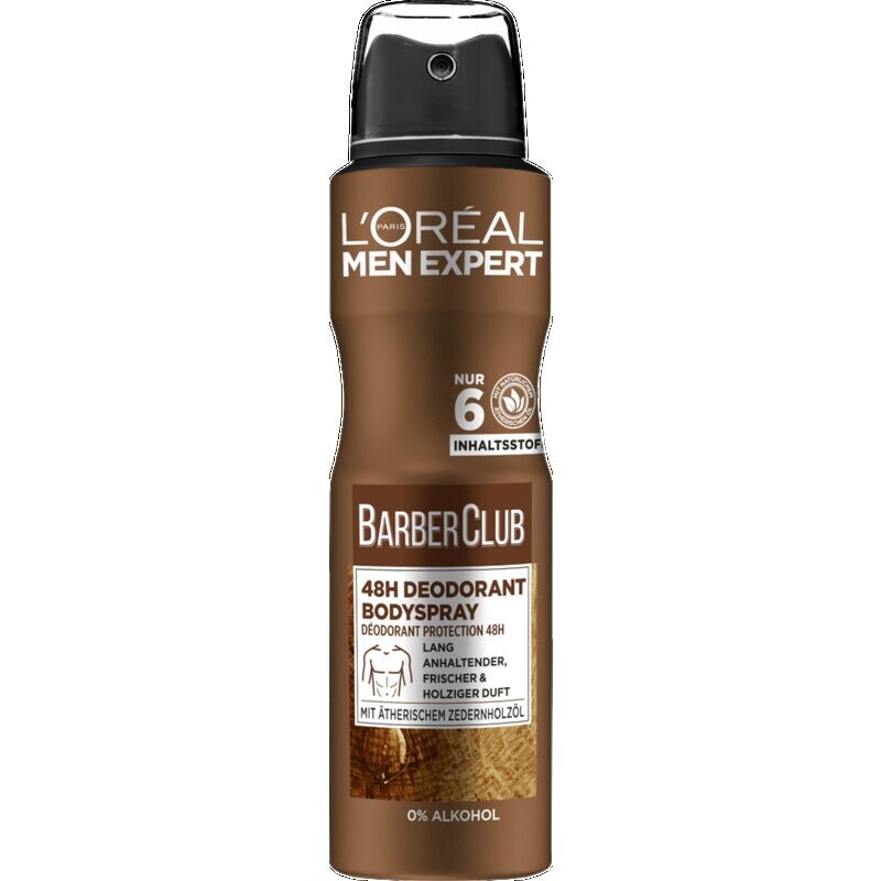 

Дезодорант-спрей Barber Club 48H L’Oréal Paris, 150 ml