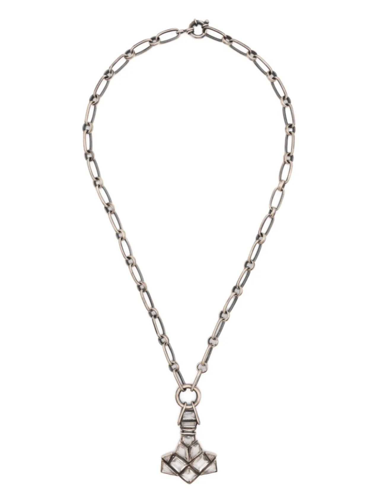 

KUNDO колье с кварцем, серебряный