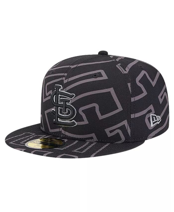 

Мужская черная бейсболка St. Louis Cardinals Logo Fracture 59FIFTY Fitted Hat New Era