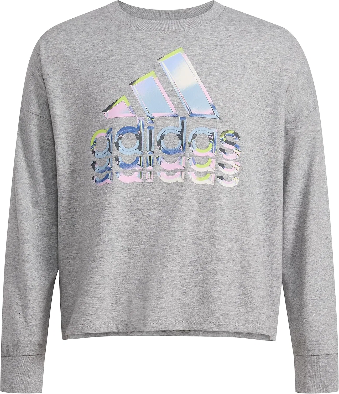 Футболка с длинным рукавом adidas, цвет Medium Grey Heather
