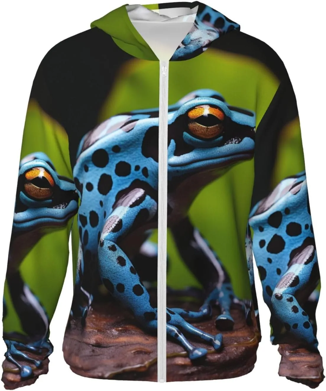 

Мужская толстовка с защитой от солнца UPF 50+, длинный рукав, цвет Dart Frog Blue FZQVSLCM