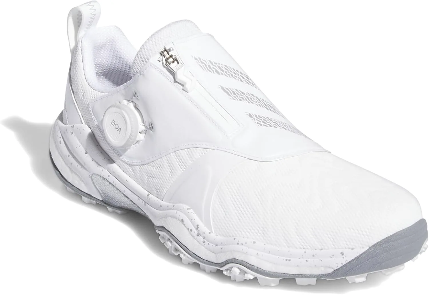Мужские гольф-туфли Adidas CodeChaos BOA 25 без шипов, белый/металлик/серый — фото 4
