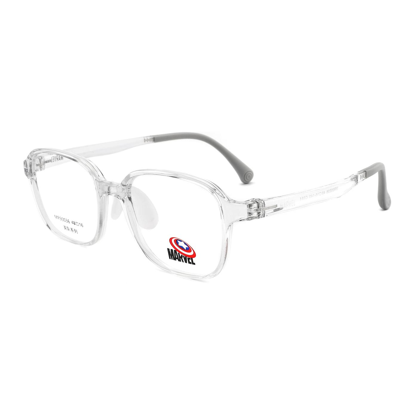 

MARVEL Пластиковая овальная оправа для очков детская, Clear White