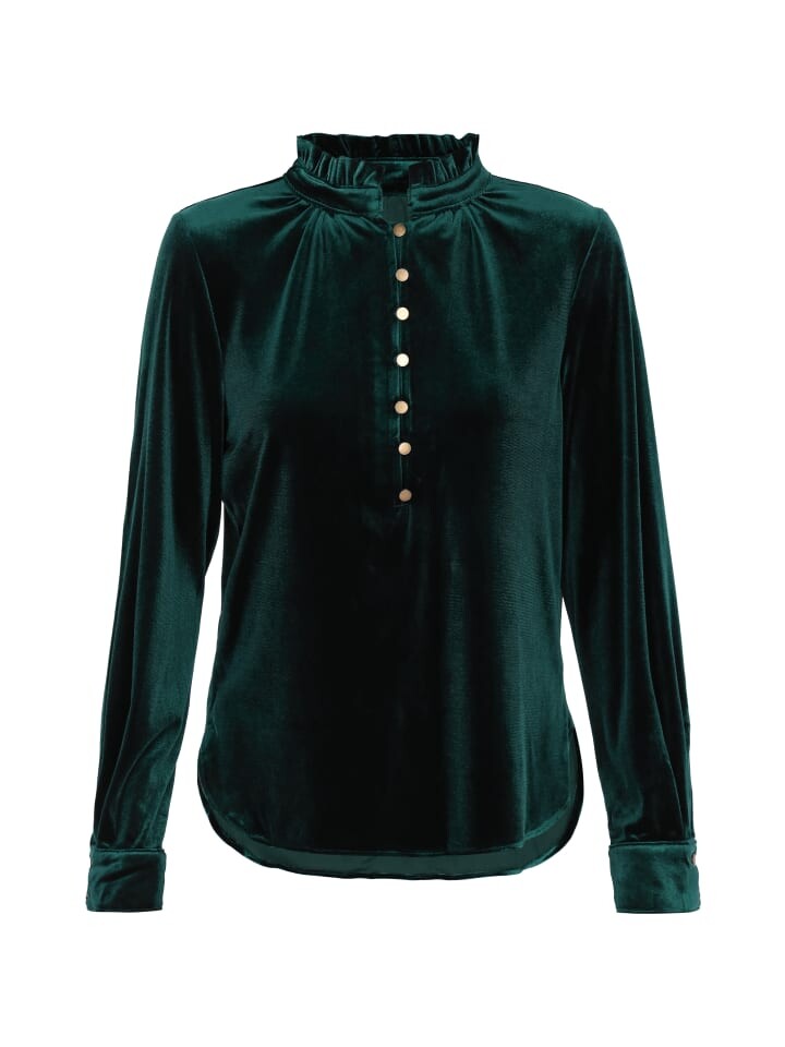 

Пуловер faina Blouse, цвет Black Green