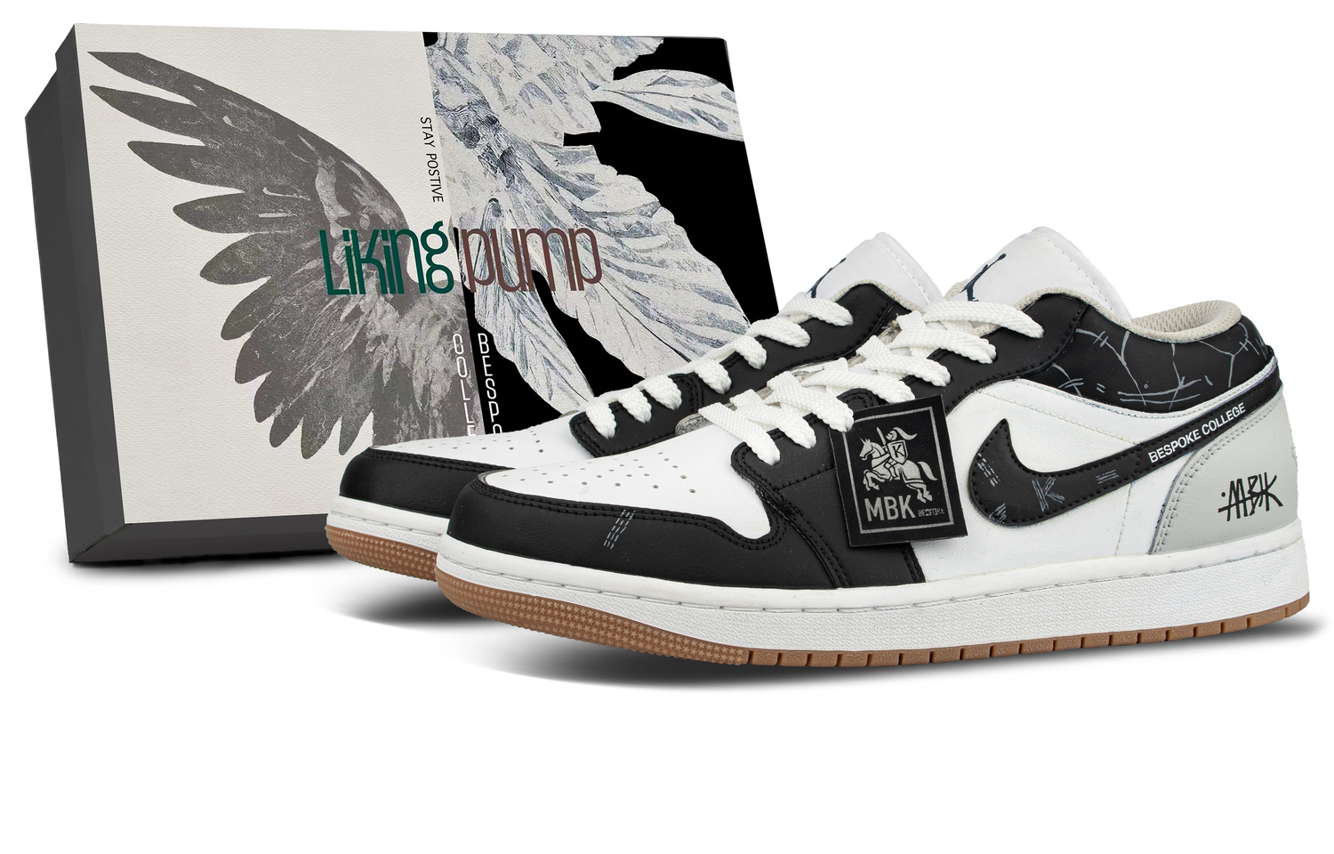 

Кроссовки Air 1 Low top Vintage баскетбольные unisex Jordan, черный