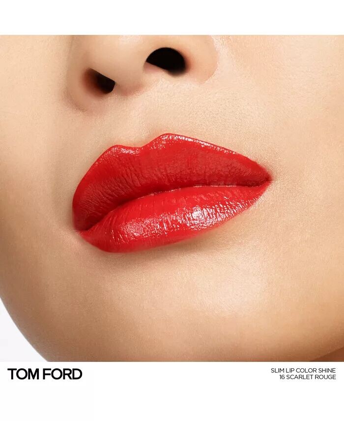 Тонкий блеск для губ Tom Ford, цвет Scarlet Rouge - Warm Toned Red — фото 2
