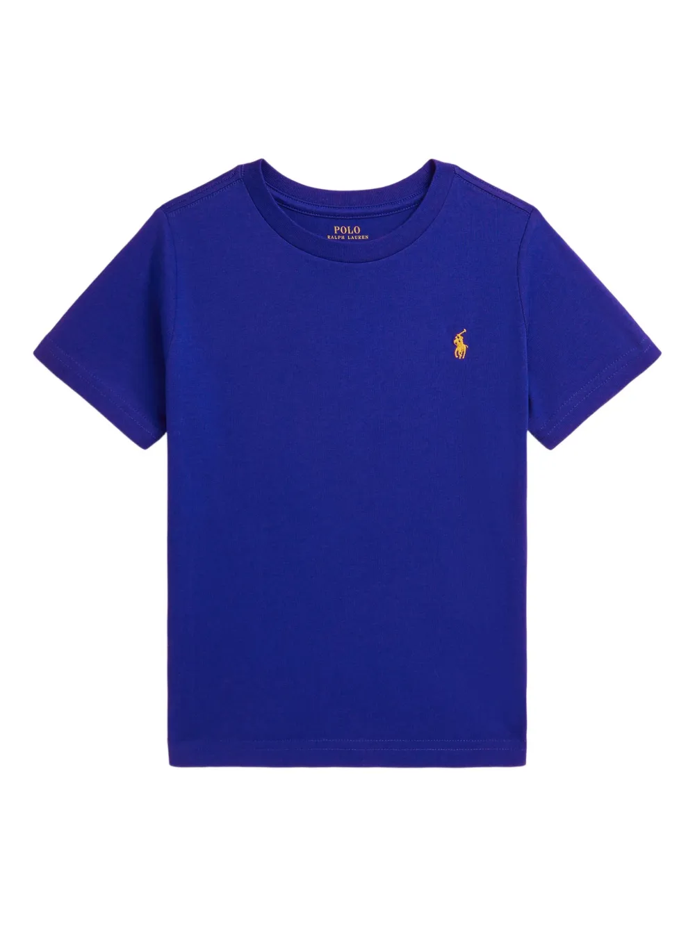 

Футболка с вышитым логотипом POLO RALPH LAUREN KIDS, синий