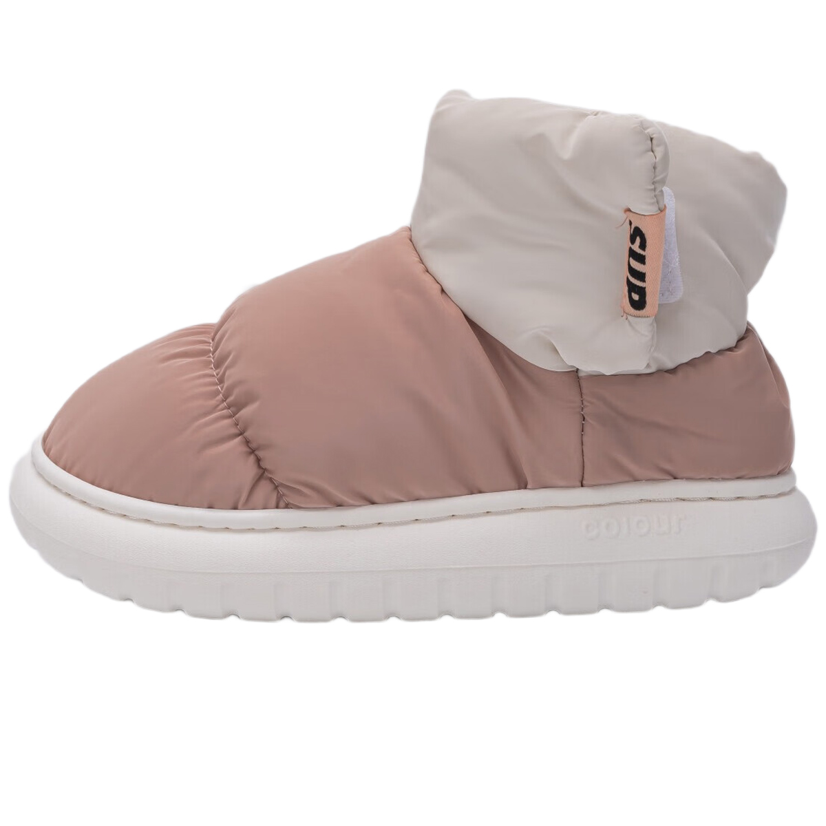 

TZLDN Теплые противоскользящие короткие зимние ботинки унисекс миндально-розовые, цвет Almond Pink