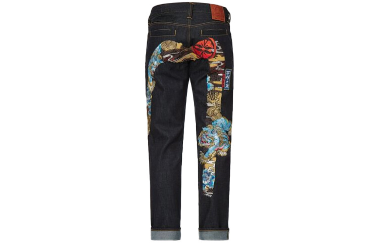 

Джинсы мужские деним синие Evisu, синий