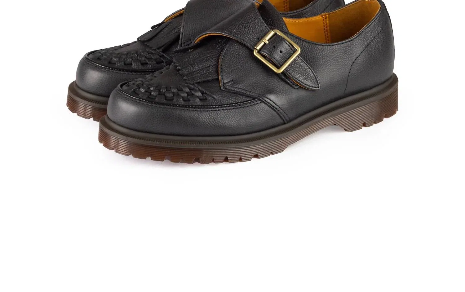 Dr Martens Мужские монашеские туфли Ramsey Monk KLT черного цвета — фото 4