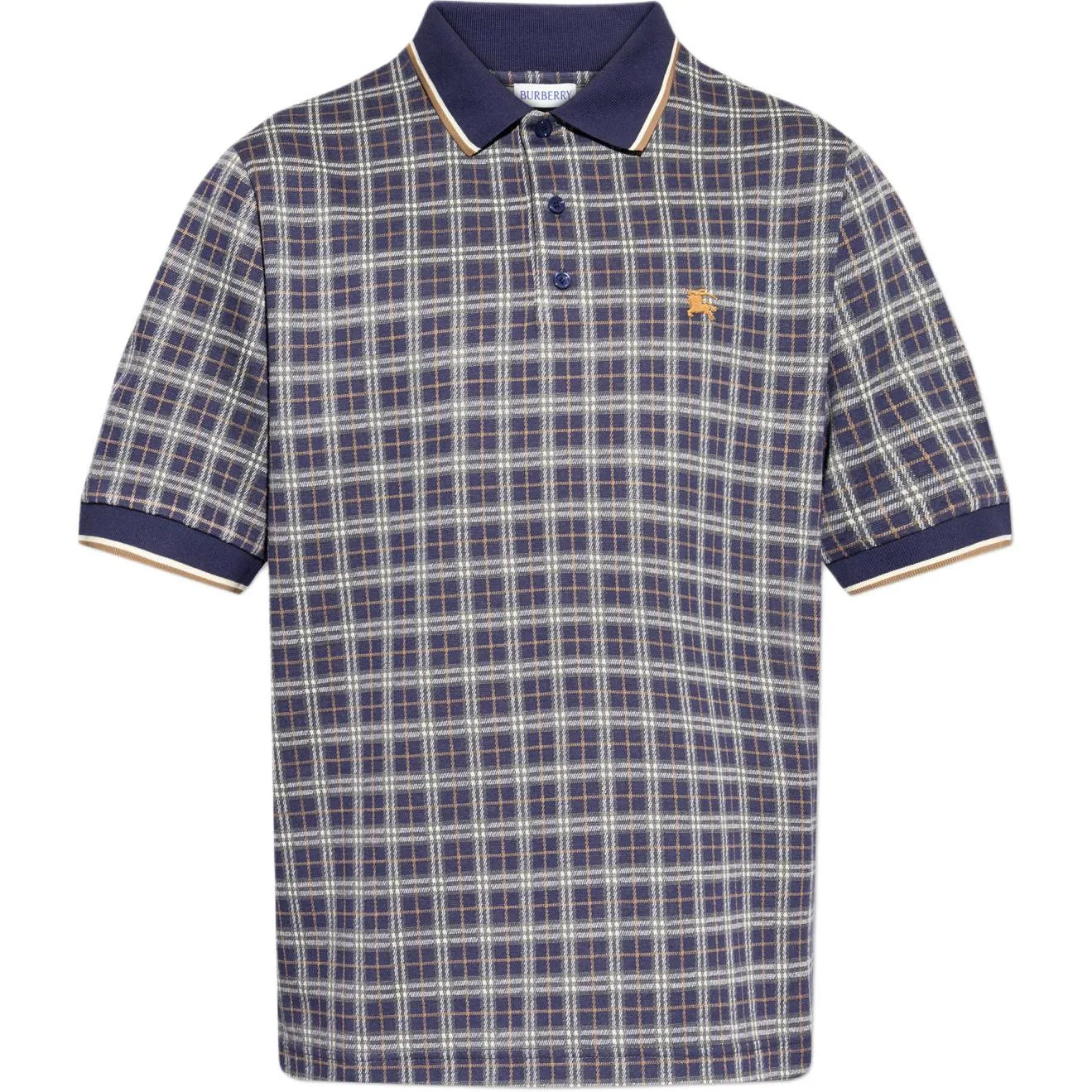 Футболка-поло Burberry Casual Fit мужская, marine синий