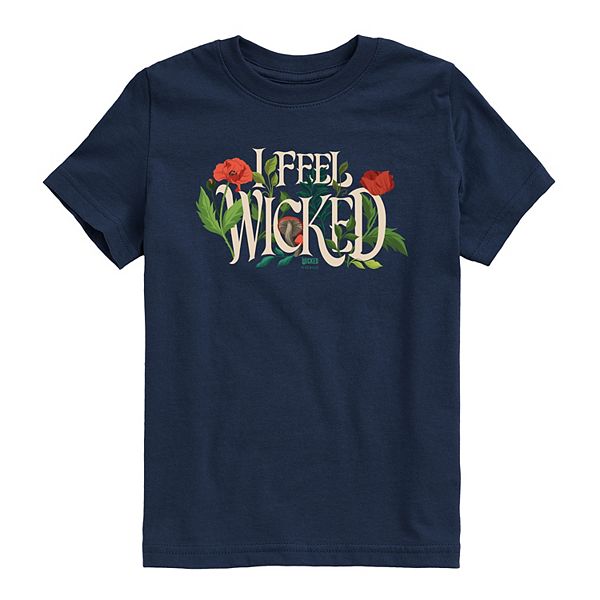 

Футболка с принтом Wicked for Good I Feel Wicked для мальчиков 8-20 Licensed Character, Navy