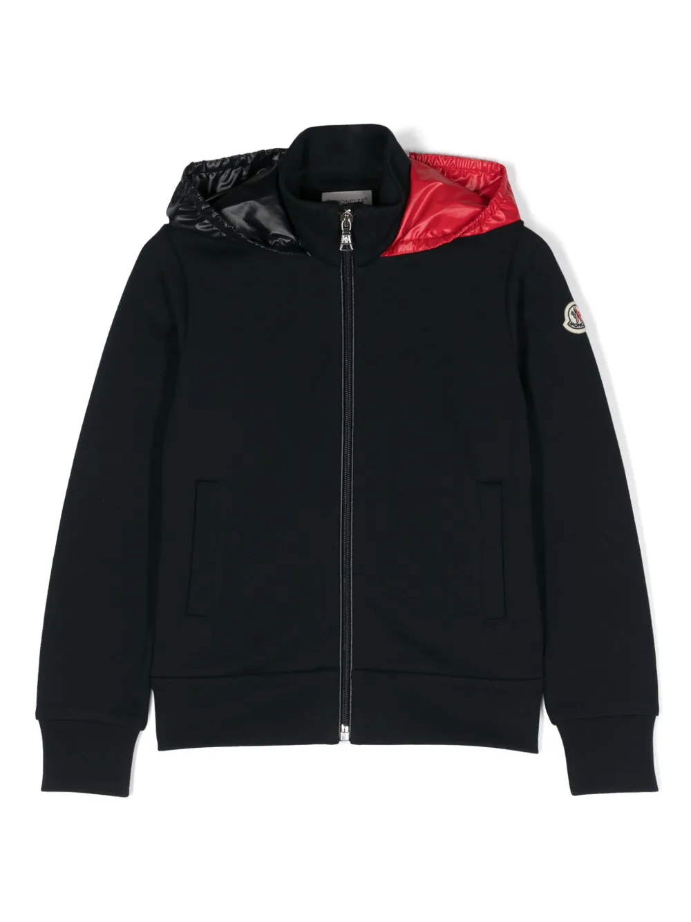 

Худи на молнии Moncler Enfant, синий