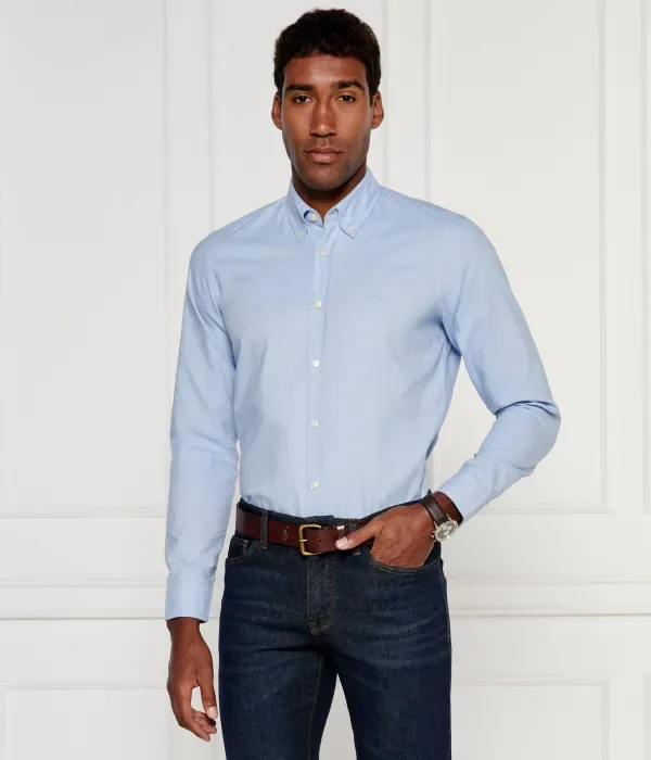 Рубашка Рикерт_М regular fit Boss Orange, небесно-голубой — фото 3